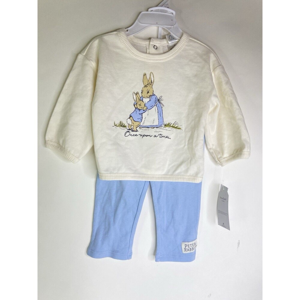 Peter Rabbit Once Upon A Time 2pc Matching Pants Outfit Set Baby Girls 12 Months